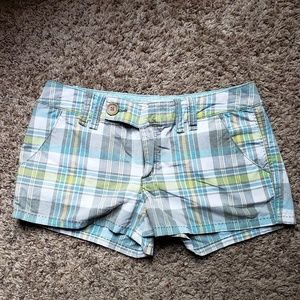 Roxy plaid shorts